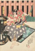 Triptychon von Kunisada, Toyokuni III (1786–1864)