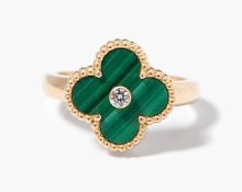 Van Cleef & Arpels Malachit-Diamant-Ring