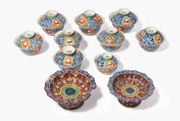 Lot: 11 Benjarong-Teeset-Teile