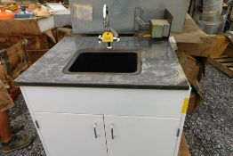 Metal Vanity w/ Cabinet, Sink & Faucet