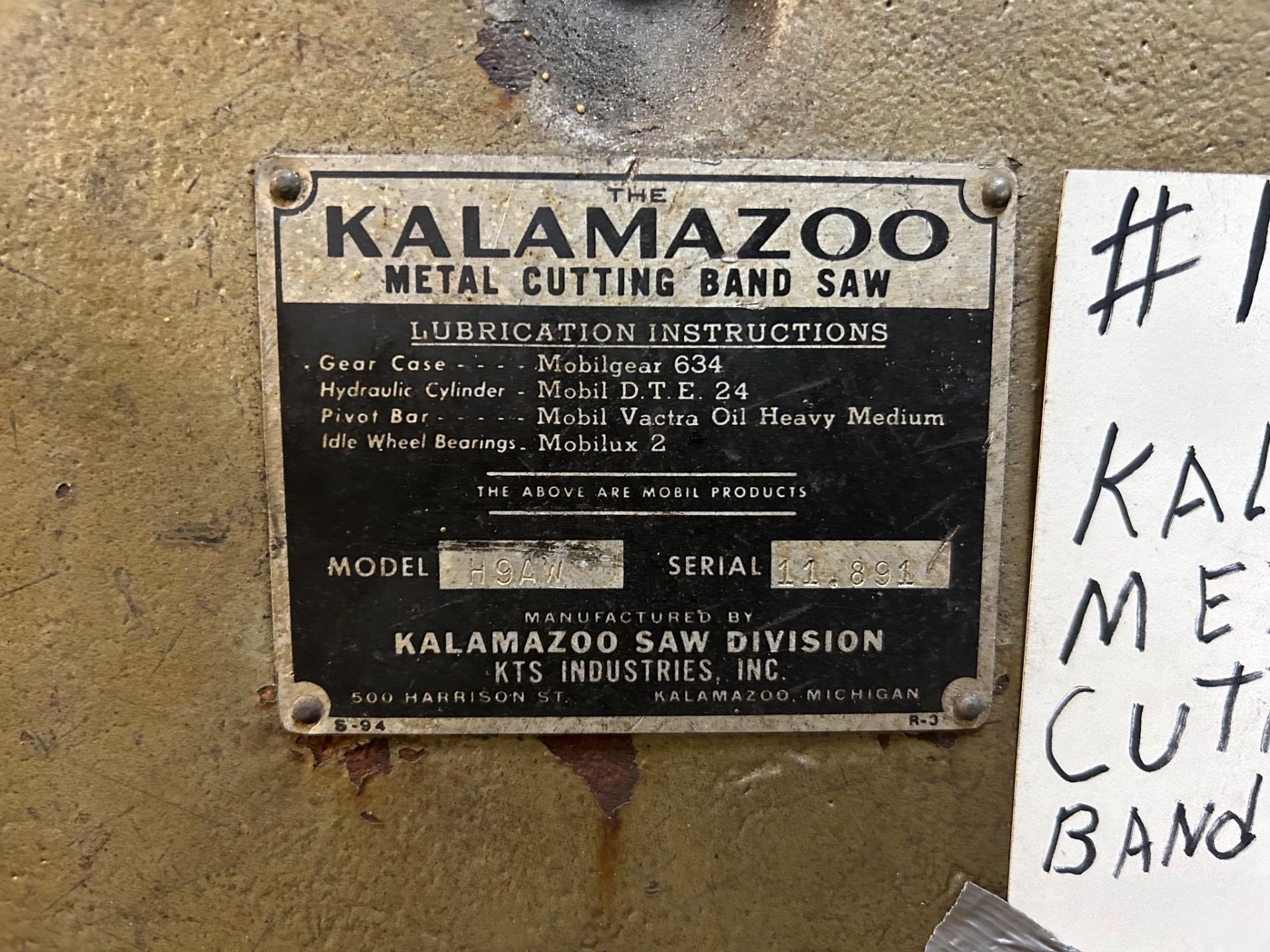 Kalamazoo Metal Cutting Band Saw - Image 14 of 14