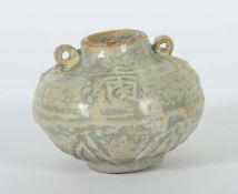 Kleine Zweihenkelvase China,