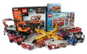 7 KFZ und 1 Flieger LEGO, Technik,