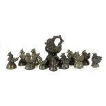 Konvolut 12 Opiumgewichte Burma