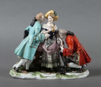 Galante Figurengruppe wohl Ackermann &