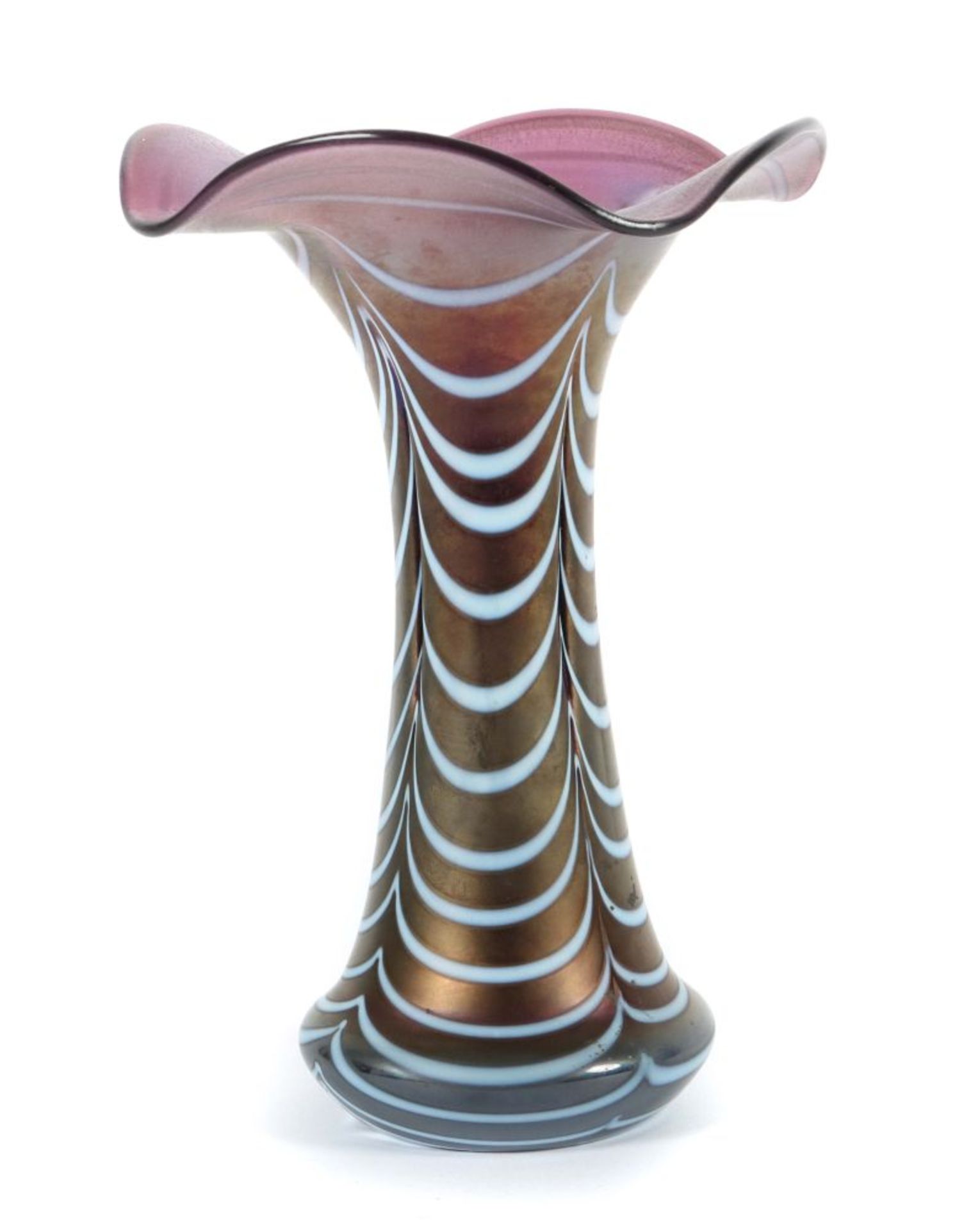 Vase mit Streifendekor Eduard