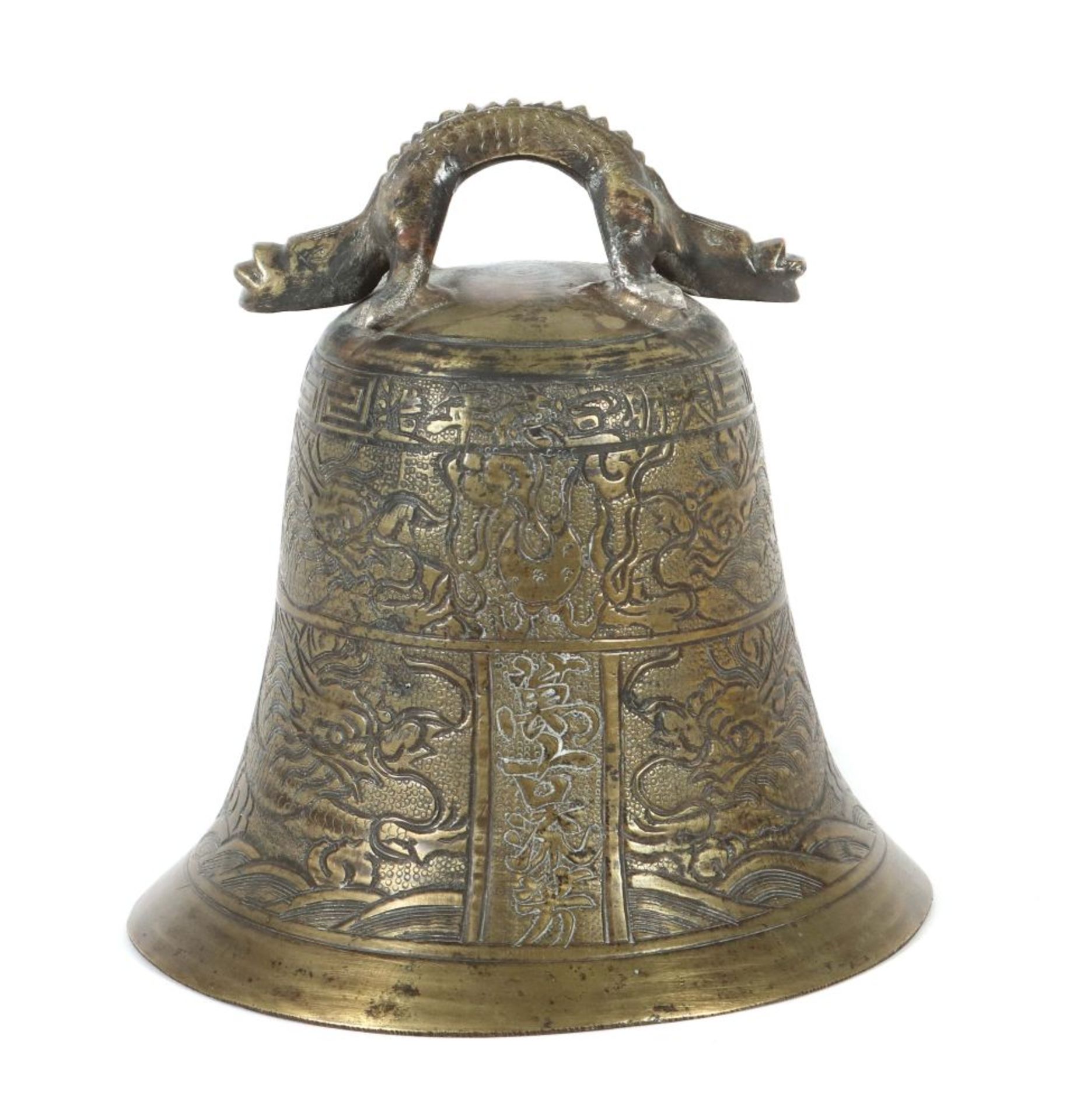 Bronzeglocke China, 18./19. Jh.,