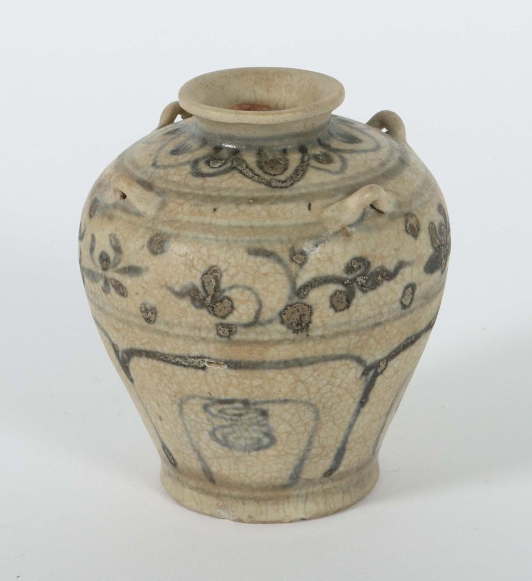 Vierhenkelvase China, Ming-Dynastie, - Bild 2 aus 3