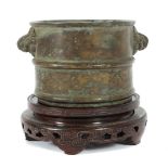 Bronzetopf China, wohl 18./19. Jh.,