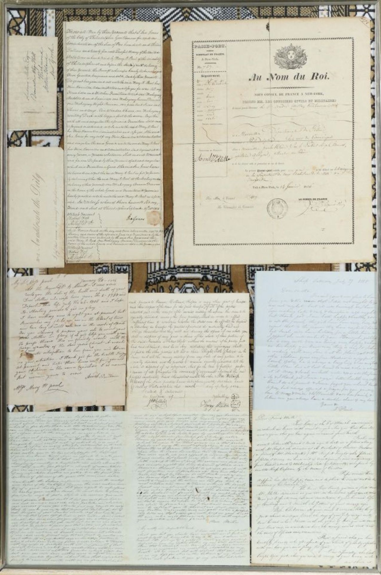 Reisepass & Briefe 19. Jh., Reisepass