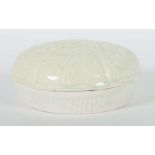 Deckeldose mit Blumenrelief China,