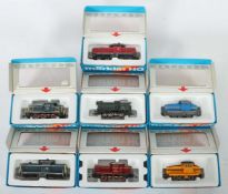 7 Diesel-Lokomotiven Märklin, Spur H0,