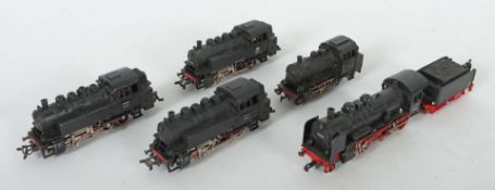 4 Dampfloks Märklin, Spur H0, 1 x