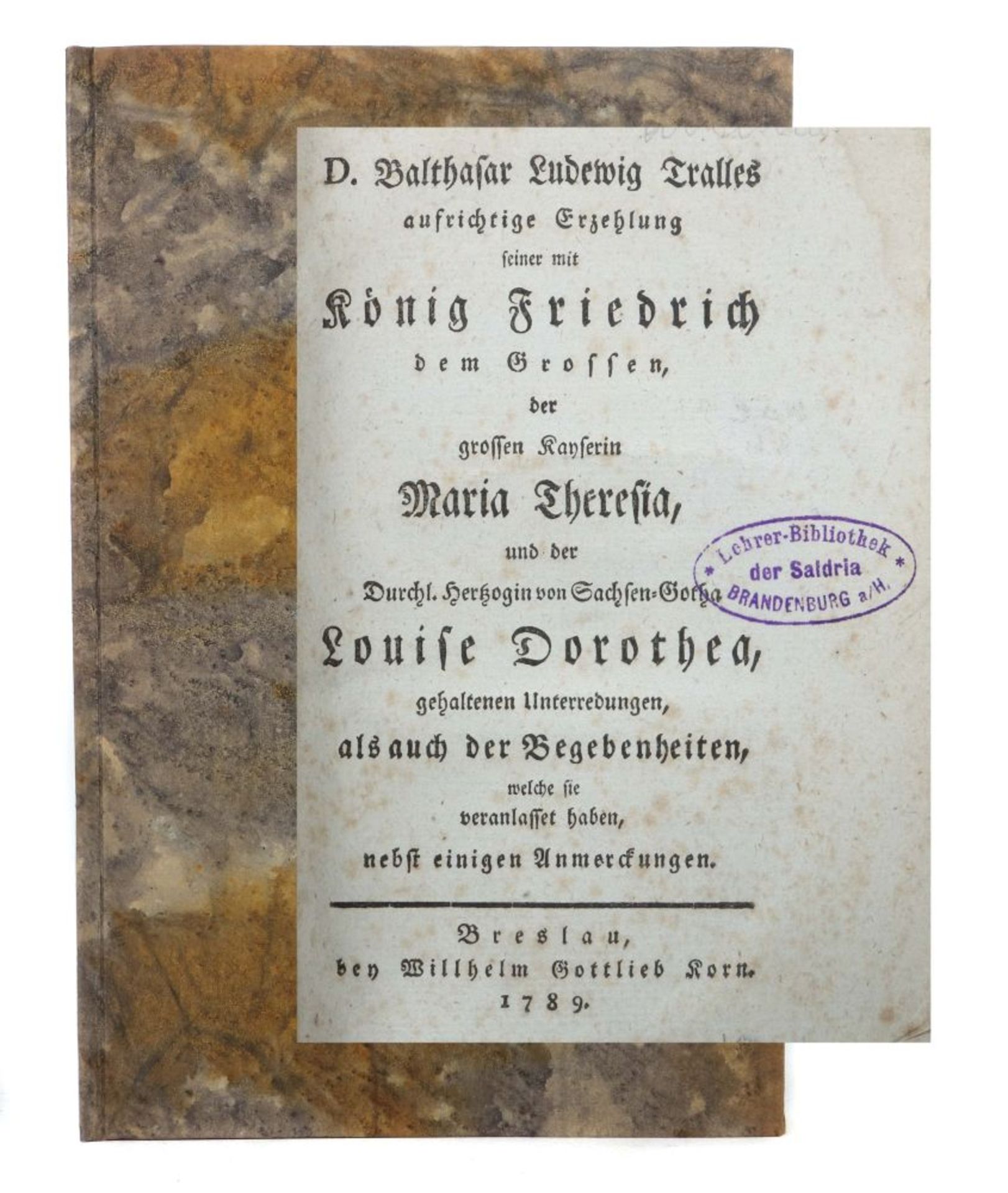 Tralles Balthasar Ludwig Aufrichtige