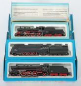 3 Dampfloks mit Tender Märklin, Spur