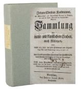 Kundmann, Johann Christian Sammlung