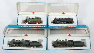 4 Dampfloks Märklin, Spur H0, 3083, BR