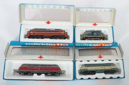 4 Diesel-Lokomotiven Märklin, Spr H0,