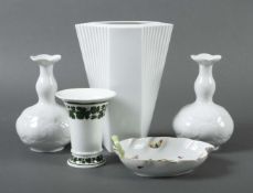 Fünfteiliges Porzellankonvolut Herend,