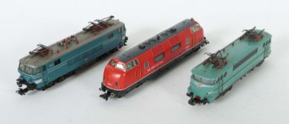 3 Lokomotiven Märklin, Spur H0, E-Lok