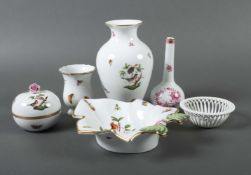 Sechsteiliges Porzellankonvolut