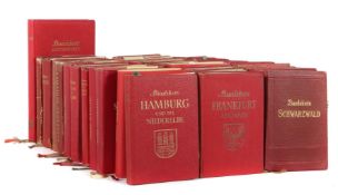 Sammlung von 34 Baedeker-Reiseführern