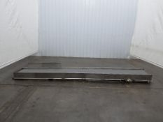 12-Foot Long Motorized Plastic Mesh Conveyor