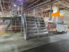 Stainless Steel Double Staircase Mezzanine