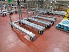 4 Pan Carts on Wheels