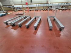 4 Pan Carts on Wheels