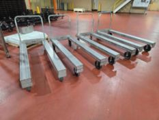 4 Pan Carts on Wheels