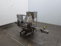 Kaps-All V-8-E Four Head Stainless Steel Volumetric Piston Filler with Conveyor