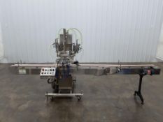 Filamatic SYN-8-4 Four-Head Piston Filler With Tabletop Conveyor