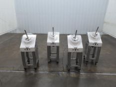Set of 4 Industrial Indexing Systems Desiccant Feeder SU 450
