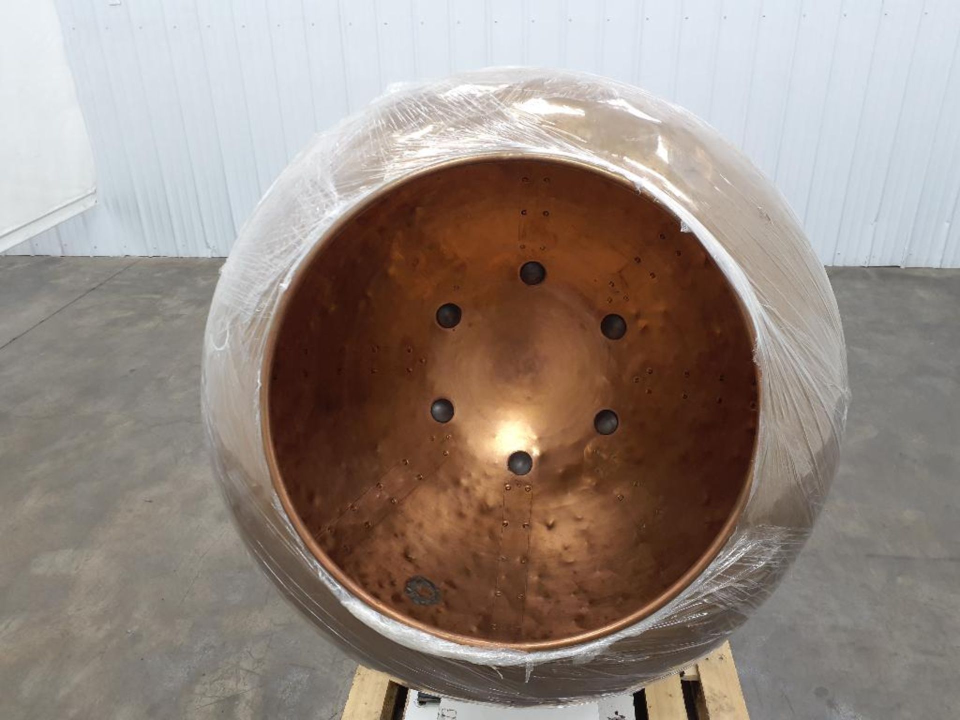 38" Diameter Copper Candy Coating Drums with Motor - Image 5 of 19