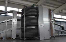 New Fenco spiral pasteurizer and cooling systems: Output: Up to 400 pouches per minute, depending on