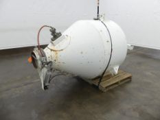20 Cubic Foot Mild Steel Powder Holdings Hopper with Slide Discharge