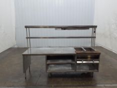 Stainless Steel Steam Table With Hatco Corp UGAH-48 Ceramic Strip Heater