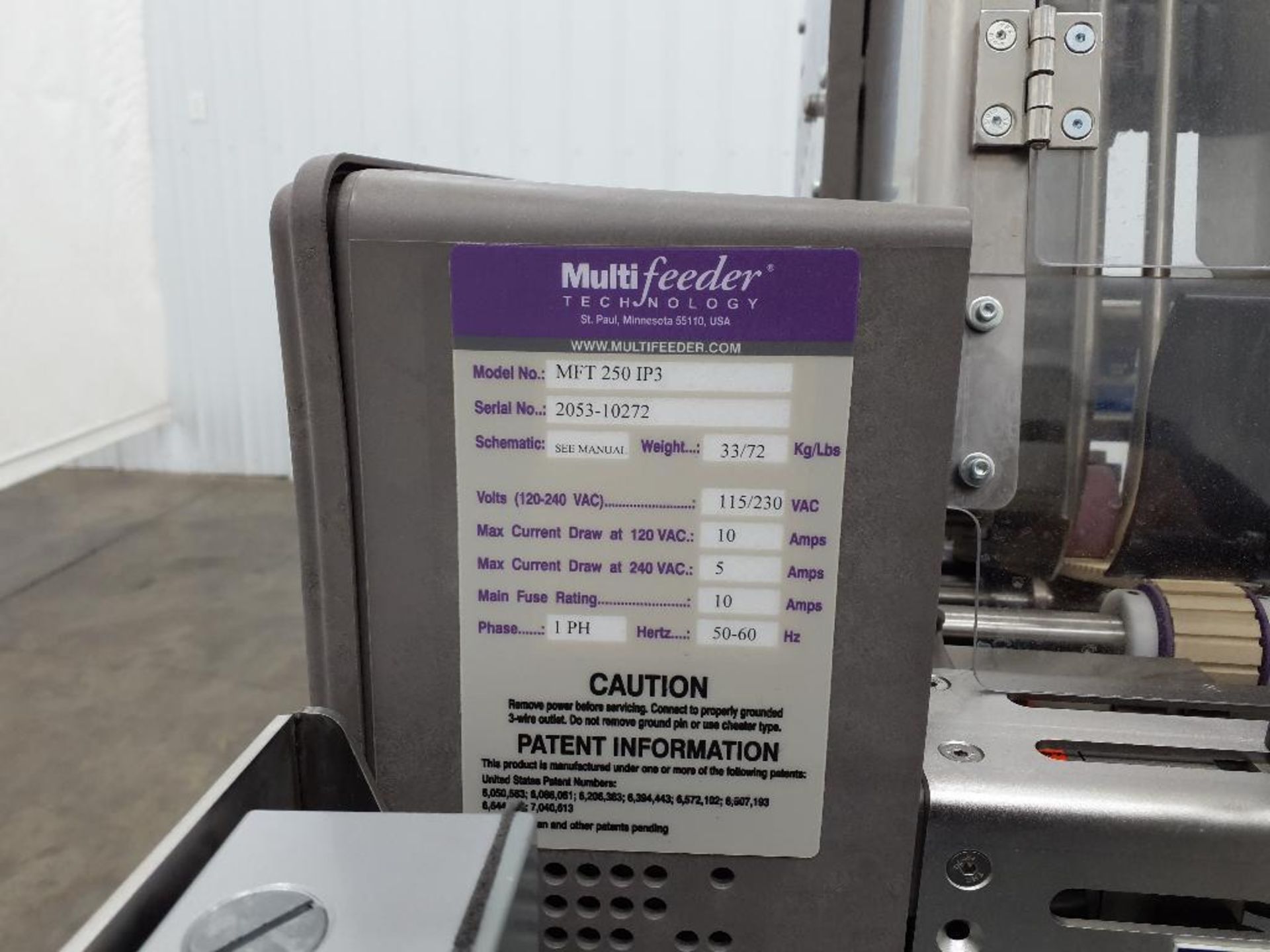 MFT 250IP3 Friction Feeders Table (2) - Image 23 of 35