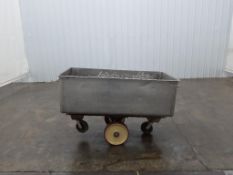 Stainless Steal Industrial Meat Trolly on Casters