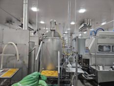 150 Gallon Brine Mixing Tank with High Shear Agitation (7.5 HP) and Access Mezzanine