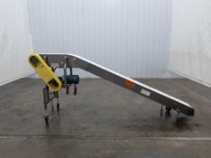 128 Inch Long 1 Hp Incline Multi-Conveyor Cleated Conveyor