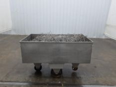 Stainless Steel Industrial Meat Trolly on Casters
