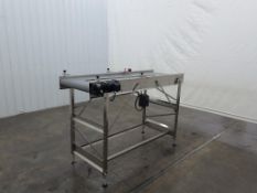 Best Industrial Group 96 Inch Long x 32 inch Wide Stainless Steel Conveyor