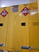 (2) 60 Gallon Justrite Flammable Liquid Storage Cabinet