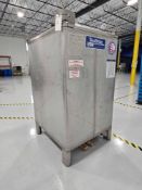 TranStore 518796 550 Gallon Stainless Steel Storage IBC Tank