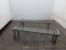 (2) Gravity Roller Conveyor Sections 117