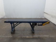 Outfeed conveyor 140 inches L x 18 inches W