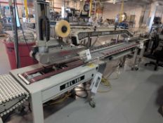 BEL 185 Semi-Automatic Random Case Taper w/ Infeed Roller Conveyor