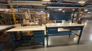 (2) Industrial Work Desk